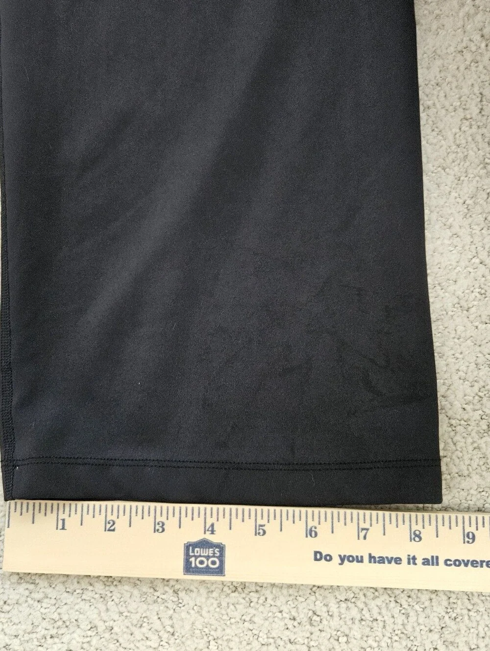 Nike Athletic Pants Womens 2x Black Ankle Dri Fit Gym Workout SNAG